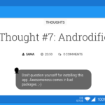 Musing #7: Androdified! (Android App)
