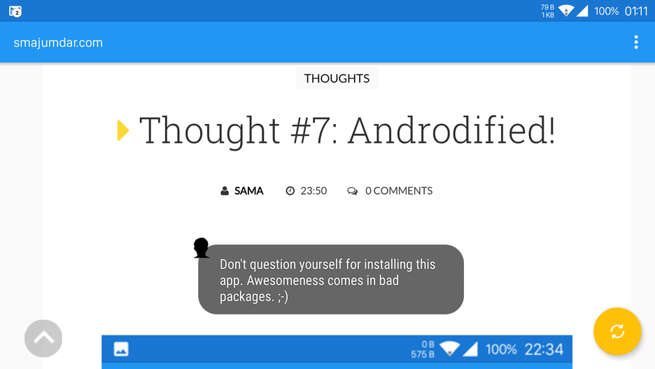 Musing #7: Androdified! (Android App)